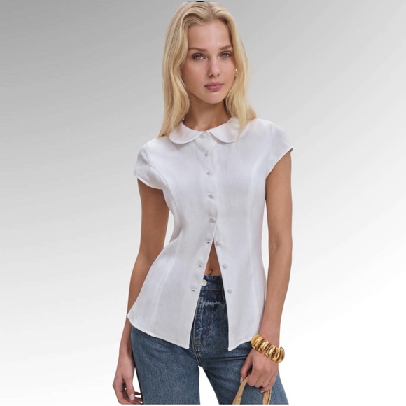 Reformation Tops - Reformation Molly Linen Shirt
